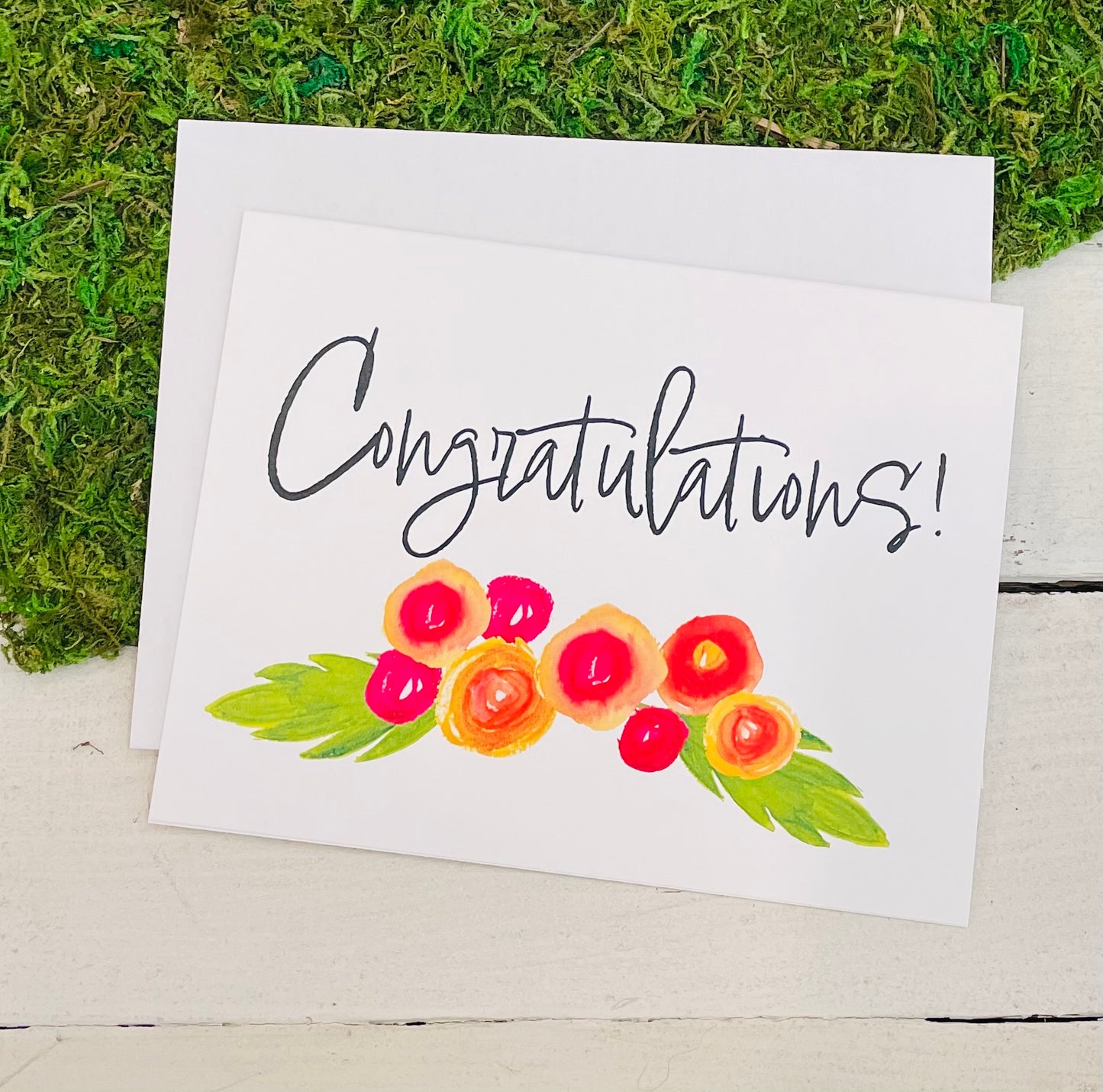 Congratulations Flowers Card
