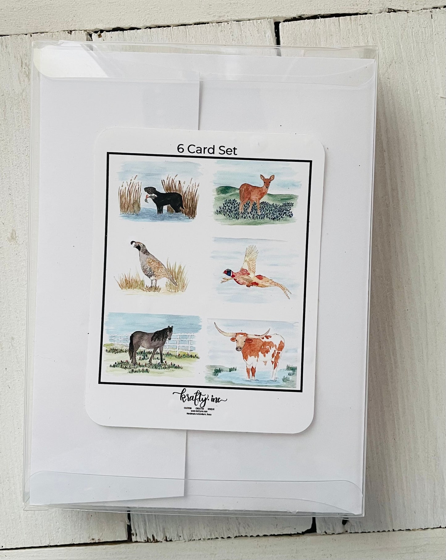 Country Animals Card Pack