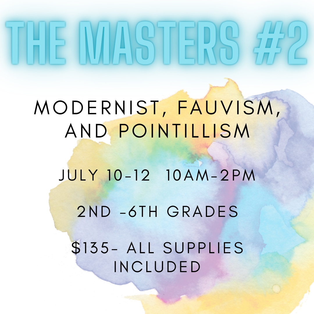 July 10-12 Art Camp- The Masters #2