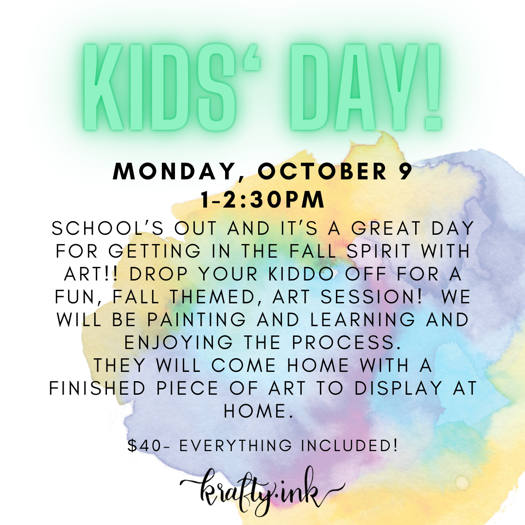 Kids' Day Painting Event- Monday, October 9