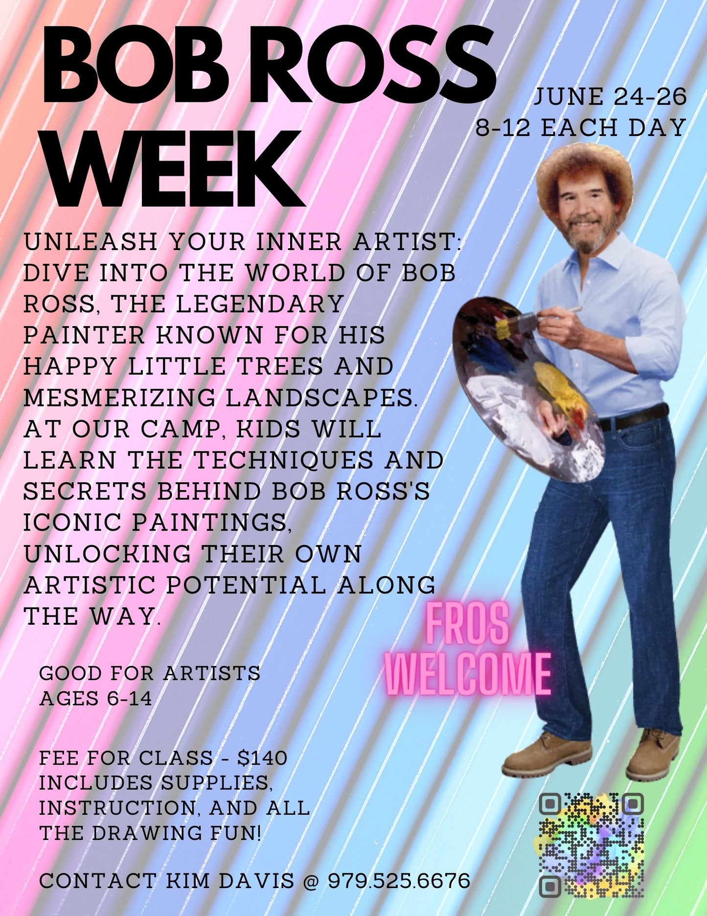 Bob Ross Week Art Camp