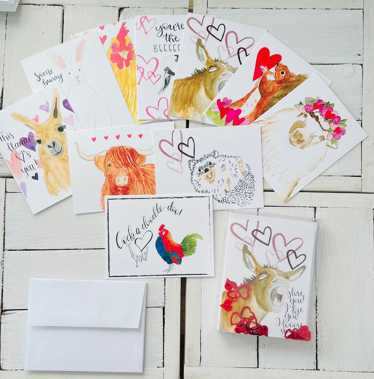 Valentine Animal Card Pack