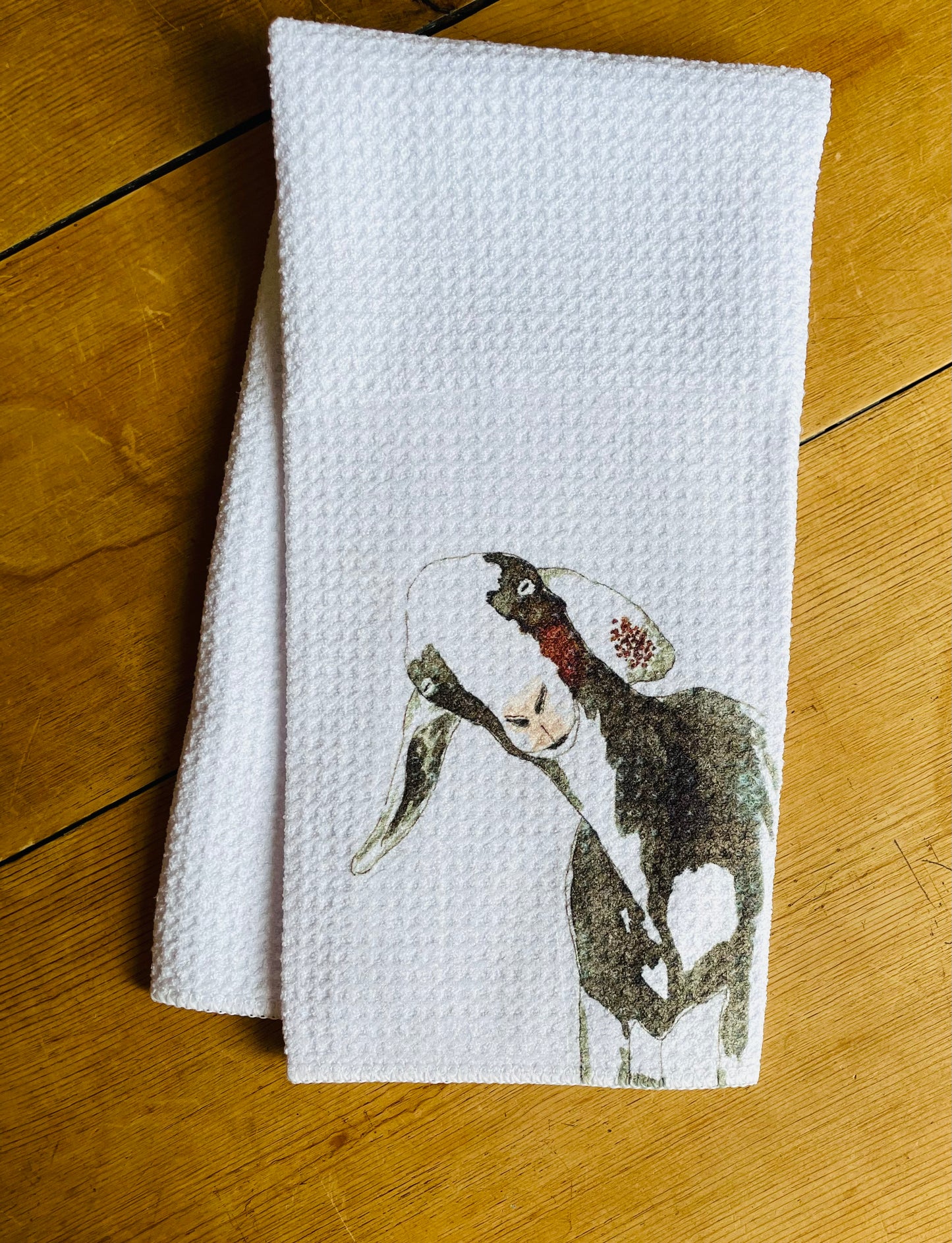 Black and White Goat Towel