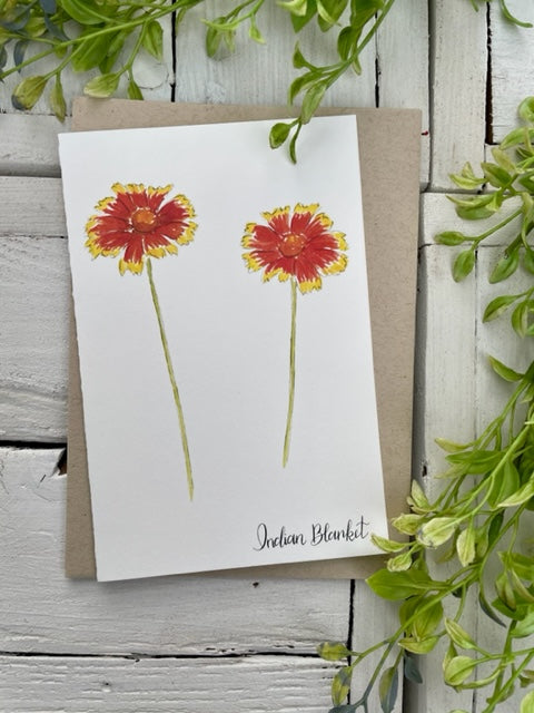 Indian Blanket Card