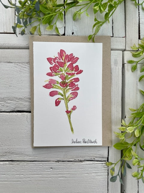 Indian Paintbrush Card