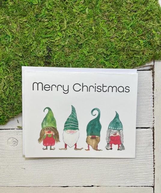 Merry Christmas Gnomes Card