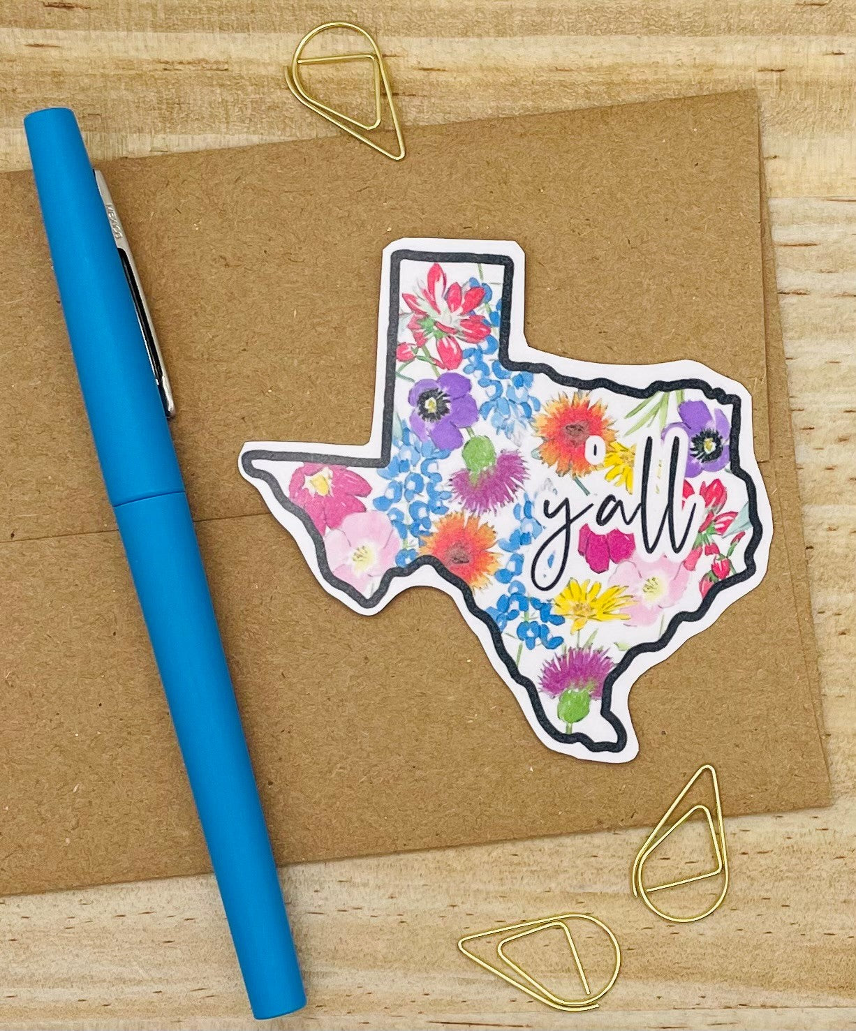 Y'all Texas Wildflower Sticker